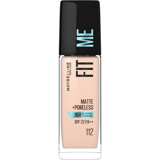 Maybelline เมย์เบลลีน ฟิตมี แมท แอนด์ พอร์เลส ฟาวเดชั่น 112 - 30ml