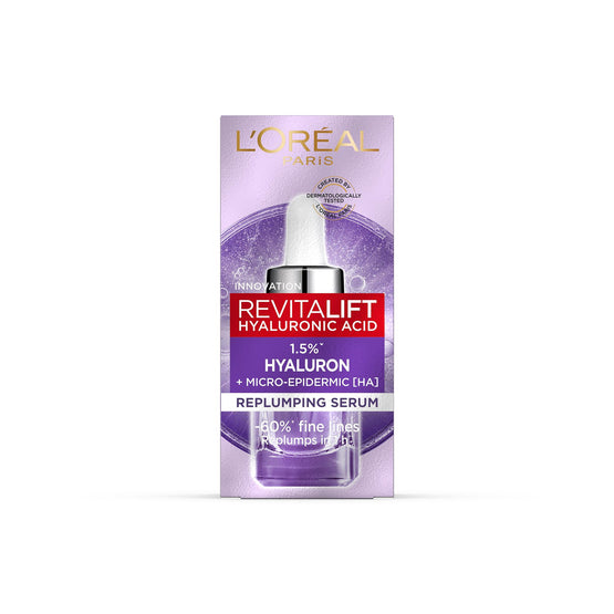 L'Oreal Paris ลอรีอัล ปารีส รีไวทัลลิฟท์ ไฮยาลูรอนิค แอซิด รีพลัมปิง เซรั่ม - 15ml