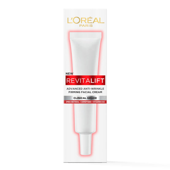 L'Oreal Paris ลอรีอัล ปารีส รีไวทัลลิฟท์ แอดวานซ์ แอนตี้-ริงเคิล เฟิร์มมิ่ง เฟเชียล เดย์ครีม - 15ml