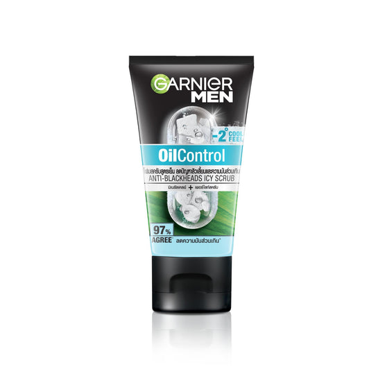 Garnier การ์นิเย่ เมน ออยคอนโทรล ไอซี่ สครับ โฟม - 50ml x3