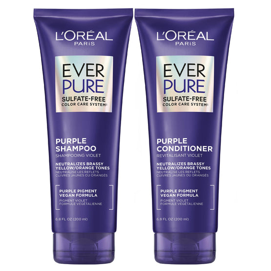 L'Oreal Paris ลอรีอัล ปารีส เอเวอร์เพียว เพอร์เพิล แชมพู และคอนดิชันเนอร์ - 200ml x2