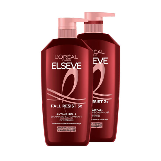 L'Oreal Paris เอลแซฟ ฟอลรีซิสท์3X แชมพู 400ml + คอนดิชันเนอร์ 375ml