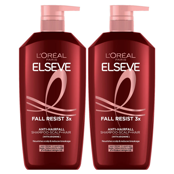 L'Oreal Paris เอลแซฟ ฟอลรีซิสท์3X แชมพู - 400ml x2