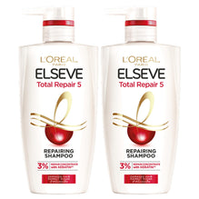 L'Oreal Paris เอลแซฟ โททอลรีแพร์5 แชมพู - 410ml x2