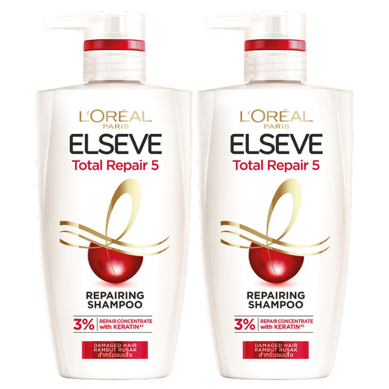 L'Oreal Paris เอลแซฟ โททอลรีแพร์5 แชมพู - 410ml x2