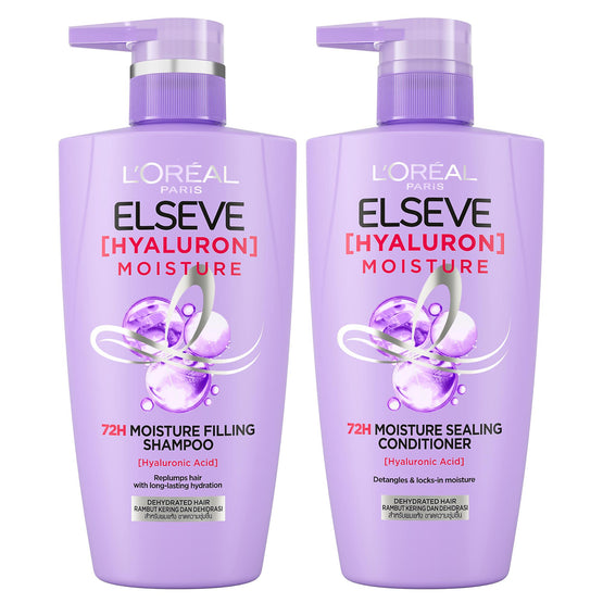 L'Oreal Paris เอลแซฟ ไฮยาลูรอน มอยซ์เจอร์ แชมพู 410ml + คอนดิชันเนอร์ 410ml