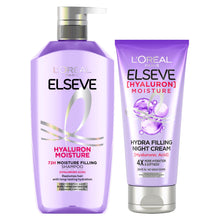 L'Oreal Paris เอลแซฟ ไฮยาลูรอน มอยซ์เจอร์ แชมพู 400ml + ไนท์ครีม 150ml