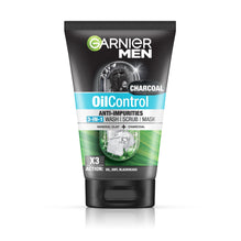 Garnier การ์นิเย่ เมน ออยคอนโทรล ชาร์โคล 3 อิน 1 โฟม - 100ml x2
