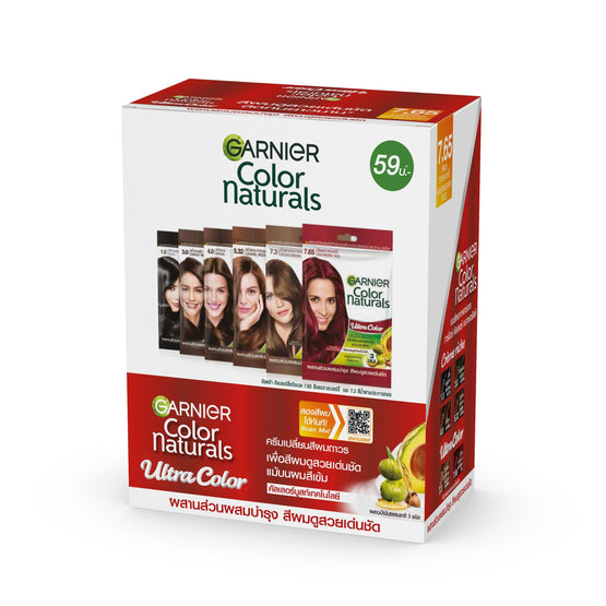 Garnier Color Naturals (ซอง x6) Shade 765 Raspberry Red - 30ml x6