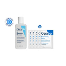 Cerave Sa Smoothing Cleanser 88ml + Free Body Lotion 7ml x5