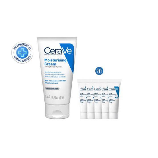 Cerave Moisturising Cream 50ml + Pm Facial Lotion 15ml