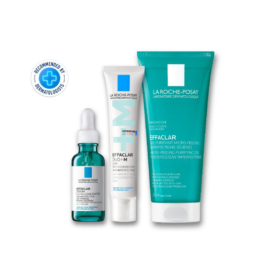 La Roche-Posay Effaclar Serum 30ml + Effaclar Micro-Peelinggel 400ml + ของขวัญขนาดทดลอง