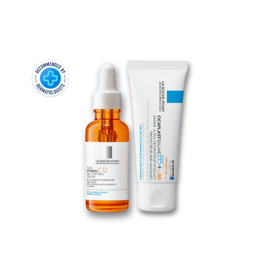 La Roche-Posay Pure Vitamin C12 Oil Control Serum 30ml + Cicaplast Baume B5+ SPF50 40ml
