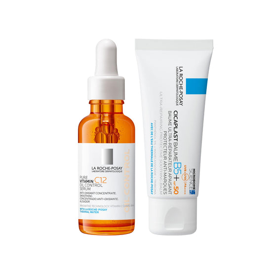 La Roche-Posay Pure Vitamin C12 Oil Control Serum 30ml + Cicaplast Baume B5+ SPF50 40ml