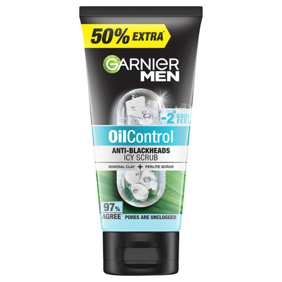 Garnier การ์นิเย่ เมน ออยคอนโทรล ไอซี่ สครับ โฟม - 150ml