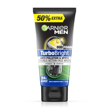 Garnier การ์นิเย่ เมน เทอร์โบไบรท์ ซูเปอร์ ดูโอ โฟม - 150ml