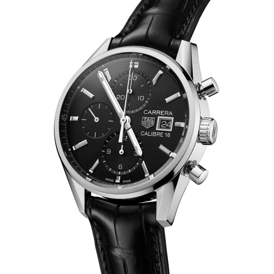 TAG Heuer Carrera - 41mm-Alligator-Black