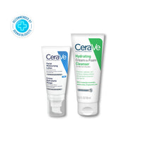 Cerave Facial Moisturising Lotion (Pm)  52ml + Cream To Foam Cleanser 100ml