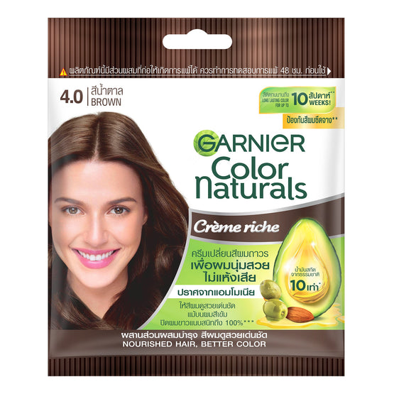 Garnier Color Naturals - 4 น้ำตาล - 30ml x6