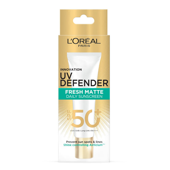 L'Oreal Paris ยูวี ดีเฟนเดอร์ แมทท์ แอนด์ เฟรช เอสพีเอฟ 50+ พีเอ++++ ลอง ยูวีเอ - 30ml