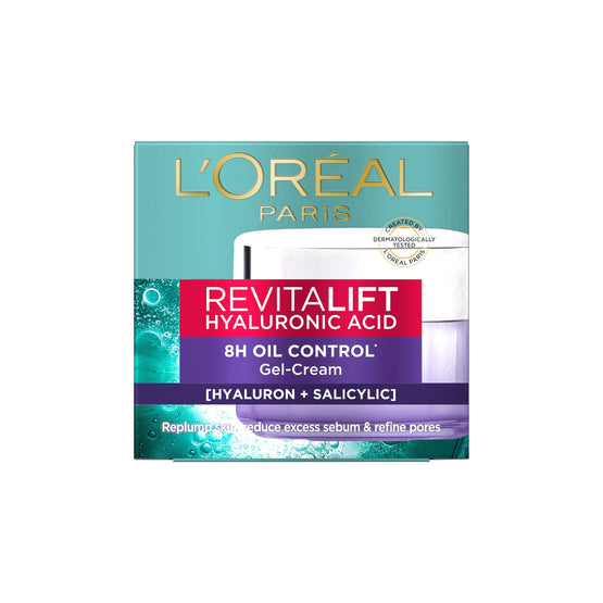 L'Oreal Paris รีไวทัลลิฟท์ ไฮยาลูรอนิค แอซิด 8เอช ออยล์ คอนโทรล เจล-ครีม - 15ml