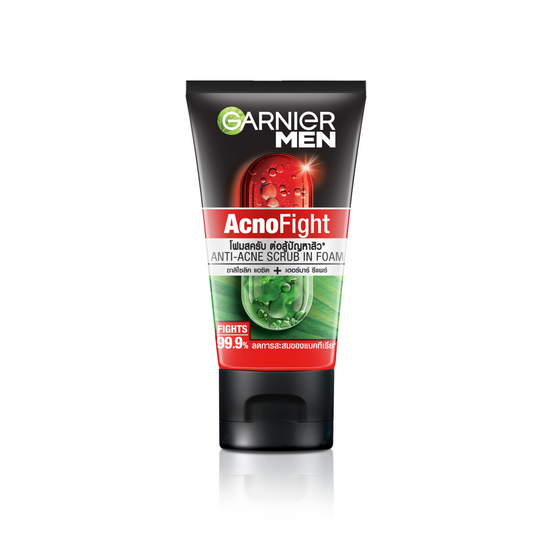 Garnier Men การ์นิเย่ เมน แอคโนไฟท์ สครับ-อิน-โฟม - 50ml x3