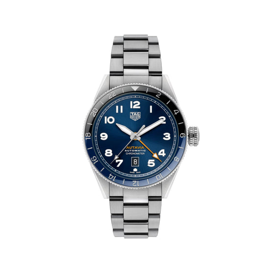 TAG Heuer Autavia GMT COSC - 42mm-Steel-Blue