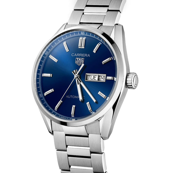 TAG Heuer Carrera Day-Date - 41mm-Steel-Blue