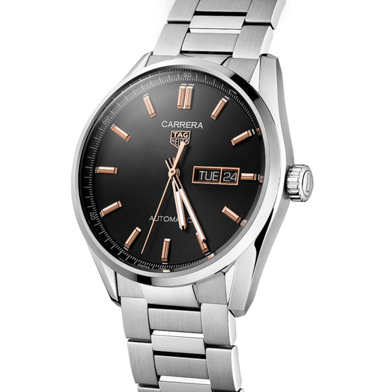 TAG Heuer Carrera Day-Date - 41mm-Steel-Black