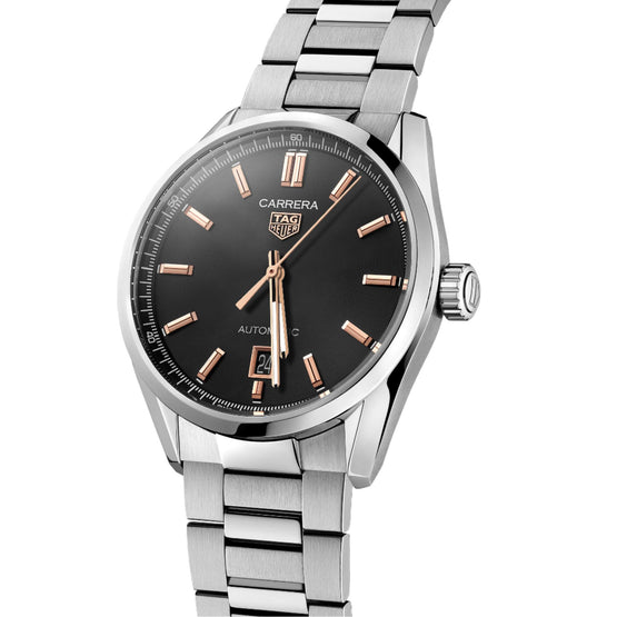 TAG Heuer Carrera Date - 39mm-Steel-Black