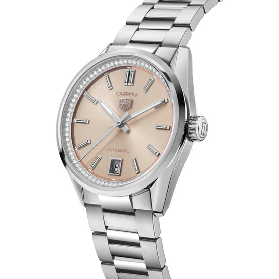 TAG Heuer Carrera Date - 36mm-Steel-Pink