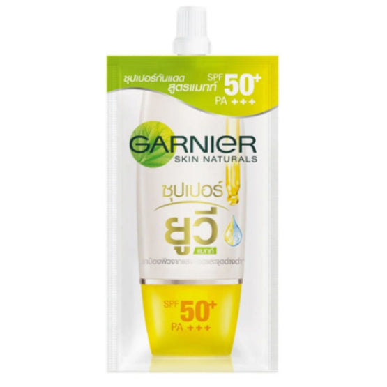 Garnier สกิน แนทเชอรัลส์ ไบรท์ คอมพลีท ซุปเปอร์ ยูวี แมทท์ สปอต-พรูฟ ซันสกรีน - 7ml x6