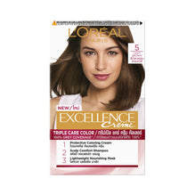 L'Oreal Paris เอ็กซ์เซลเลนซ์ ครีม เบอร์ 5 สีน้ำตาลอ่อนธรรมชาติ - Pack x3