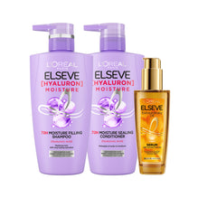 L'Oreal Paris เอลแซฟ ไฮยาลูรอน มอยซ์เจอร์ 72เอช เซ็ท - 400Ml + 375Ml + 100Ml