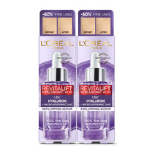 L'Oreal Paris รีไวทัลลิฟท์ ไฮยาลูรอนิค แอซิด รีพลัมปิง เซรั่ม- 30mlx2